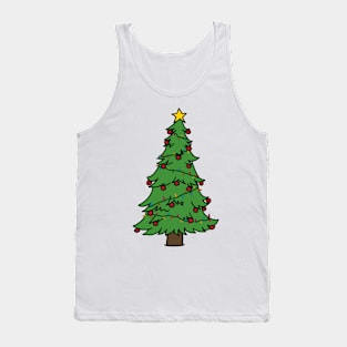 Christmas Tree with Lights Tank Top